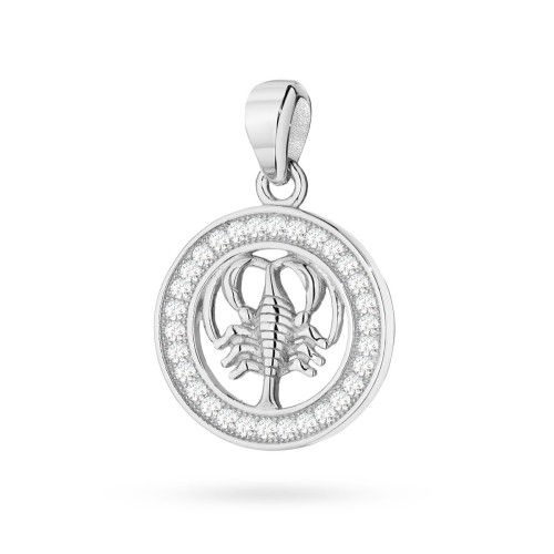 Srebrny wisiorek znak zodiaku w kole Rak cyrkonie Z624-925-RA marko