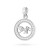 Srebrny wisiorek znak zodiaku w kole Lew cyrkonie Z624-925-LE marko
