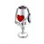 Srebrna zawieszka wisiorek kieliszek wino czerwone serduszko Charms Z622-925 marko