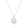 Srebrny naszyjnik zawieszka Bliźnięta na łańcuszku ankier cyrkonie Zodiak Z624-925-BL-L028 marko