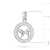 Srebrny wisiorek znak zodiaku w kole Byk cyrkonie Z624-925-BY marko
