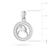 Srebrny wisiorek znak zodiaku w kole Koziorożec cyrkonie Z624-925-KO marko