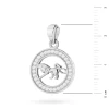 Srebrny wisiorek znak zodiaku w kole Lew cyrkonie Z624-925-LE marko