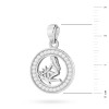 Srebrny wisiorek znak zodiaku w kole Panna cyrkonie Z624-925-PA marko