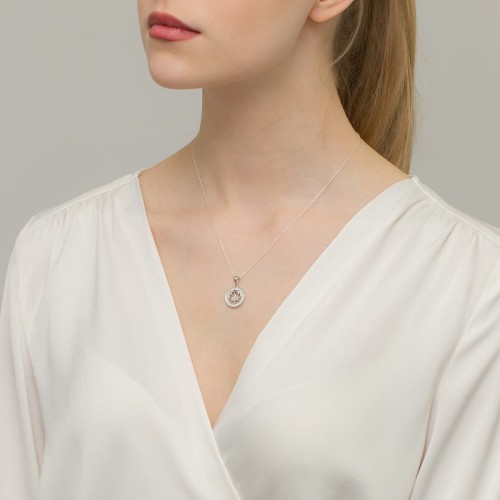 Srebrny wisiorek znak zodiaku w kole Rak cyrkonie Z624-925-RA marko