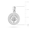 Srebrny wisiorek znak zodiaku w kole Rak cyrkonie Z624-925-RA marko