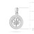 Srebrny wisiorek znak zodiaku w kole Rak cyrkonie Z624-925-RA marko