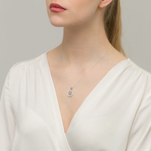 Srebrny wisiorek znak zodiaku w kole Skorpion cyrkonie Z624-925-SK marko