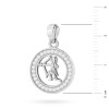 Srebrny wisiorek znak zodiaku w kole Strzelec cyrkonie Z624-925-ST marko