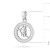 Srebrny wisiorek znak zodiaku w kole Strzelec cyrkonie Z624-925-ST marko