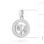 Srebrny wisiorek znak zodiaku w kole Waga cyrkonie Z624-925-WA marko
