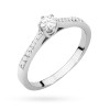 Pierścionek z białego złota z brylantami centralny 0.20ct Galaktyki P157-B585-B0.29 marko