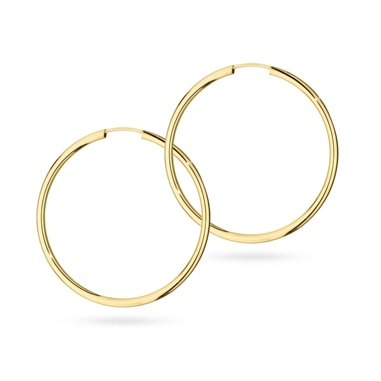 Złote klasyczne kolczyki koła kreolki 30mm Jeso K1316-585 marko