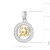 Pozłacany wisiorek znak zodiaku w kole Wodnik cyrkonie Z624-925-ZS-WO marko
