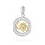 Pozłacany wisiorek znak zodiaku w kole Skorpion cyrkonie Z624-925-ZS-SK marko