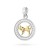 Pozłacany wisiorek znak zodiaku w kole Byk cyrkonie Z624-925-ZS-BY marko