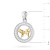Pozłacany wisiorek znak zodiaku w kole Byk cyrkonie Z624-925-ZS-BY marko
