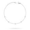 Srebrny komplet choker i bransoletka kwiatki cyrkonie Soledo 
N881-B015-925-S marko