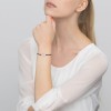 Bransoletka srebrna splecione koła na czerwonym sznurku Animo B835-925-CZS marko