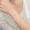 Srebrna bransoletka paperclip trzy szerokie podłużne ogniwa Supreni B1241-925-S marko
