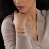 Srebrna bransoletka dwa splecione złączone kółka karma Supreni B1173-925-S marko
