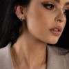 Srebrny kolczyk nausznica nakładka z cyrkoniami fake piercing Soledo K230-925-S marko