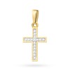 Złoty krzyżyk 585 wysadzany brylantami 0,08ct D260-585-B0.08 MARKO