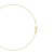 Złota bransoletka na nogę kostkę diamentowana kulka 25cm BN063-585 marko