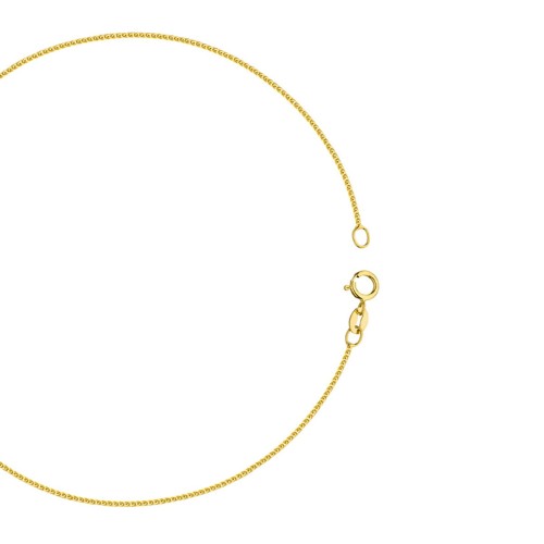 Złota bransoletka na nogę kostkę lisi ogon diamentowany Spiga 25cm BN064-585 marko