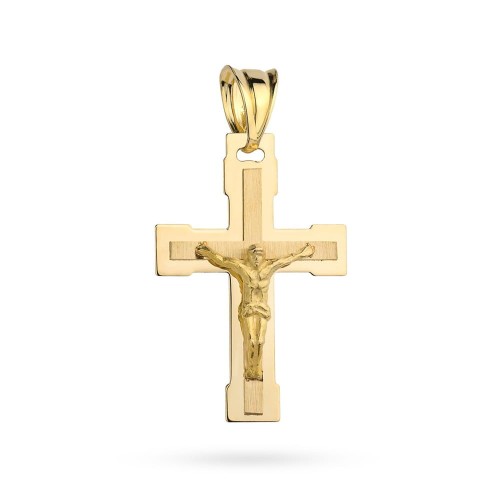 Złoty krzyżyk z wizerunkiem Jezusa Chrystusa próba 585 KR-GW-041-585 marko