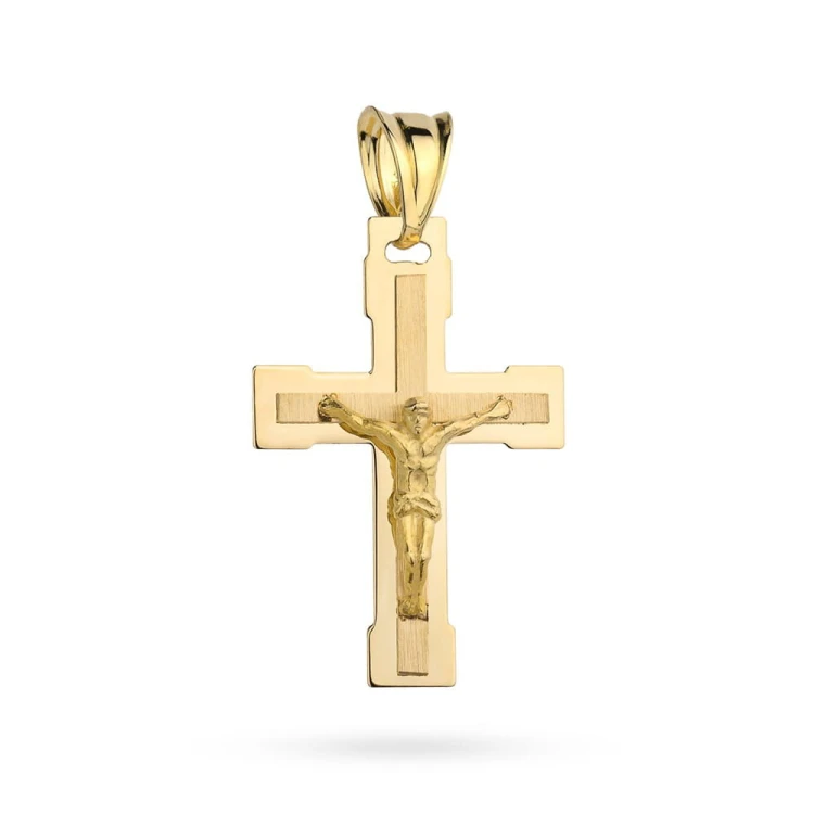 Złoty krzyżyk z wizerunkiem Jezusa Chrystusa próba 585 KR-GW-041-585 marko