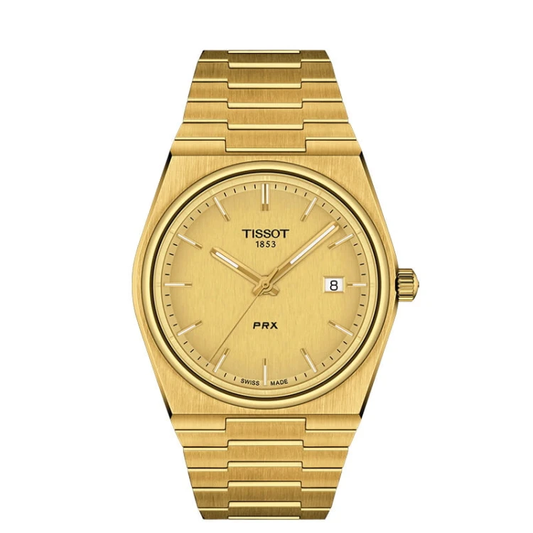 Tissot T1374103302100 PRX na pozłacanej bransolecie MARKO