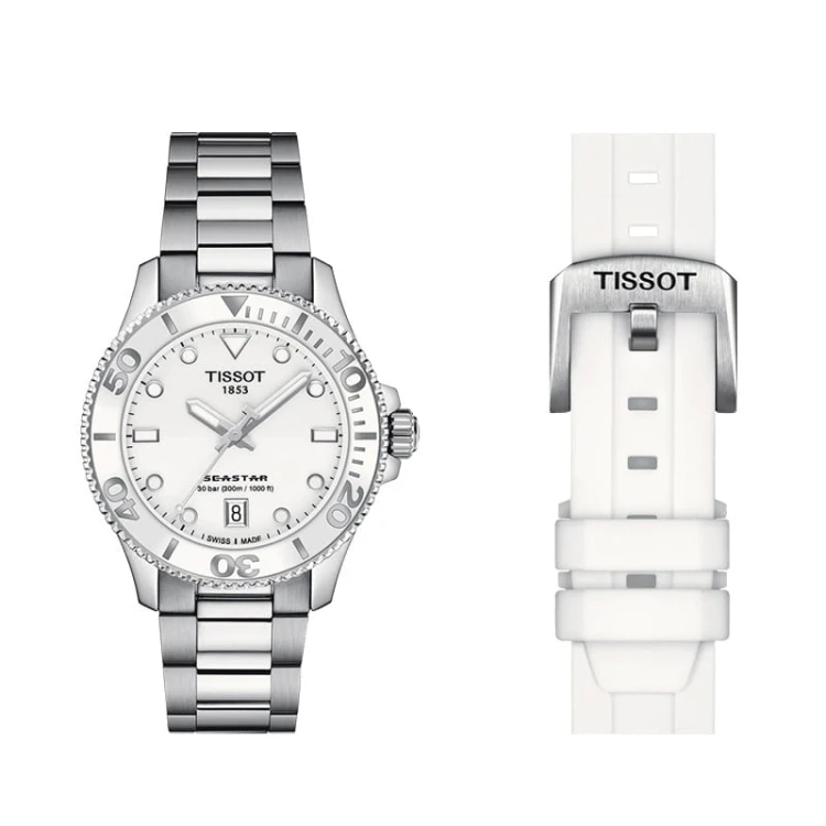 Zegarek Tissot Seastar T1202101101100 sportowy na bransolecie MARKO