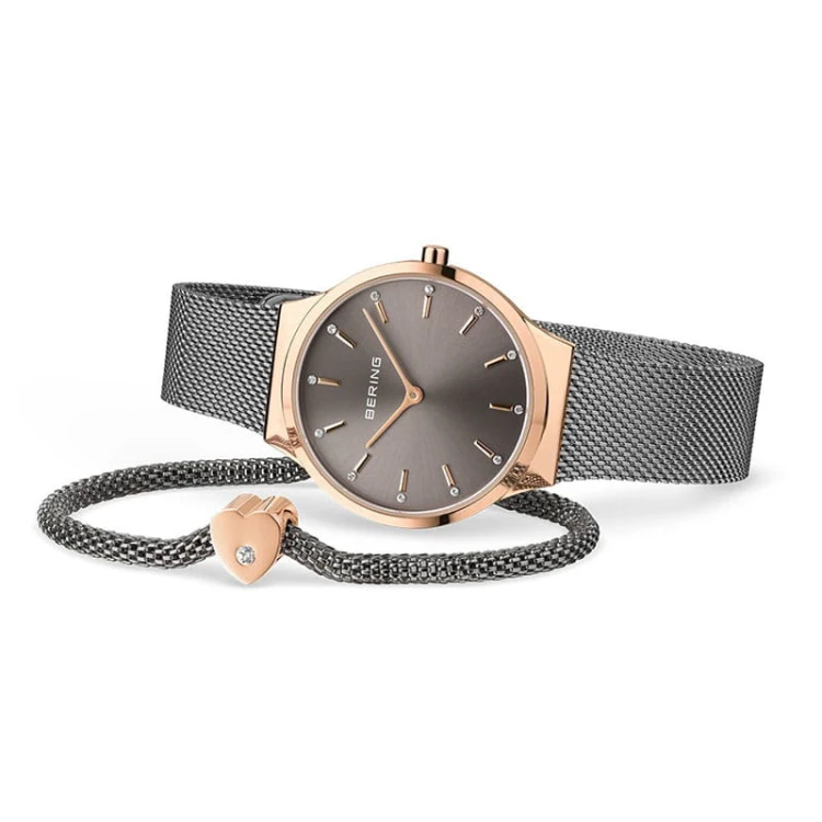 Zegarek damski Bering Classic SET 12131-369-GWP z bransoletką MARKO
