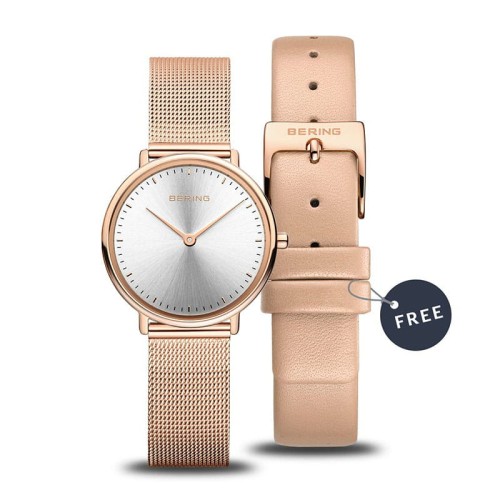 Zegarek damski Bering Classic 15729-960 bransoleta mesh