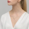 Pozłacany naszyjnik zawieszka butelka wino z kieliszkiem różowe cyrkonie Sego N941-925-Z marko