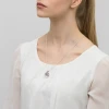 Naszyjnik srebrny sekretnik szklany otwierany medalion Charms  N744-925-S marko