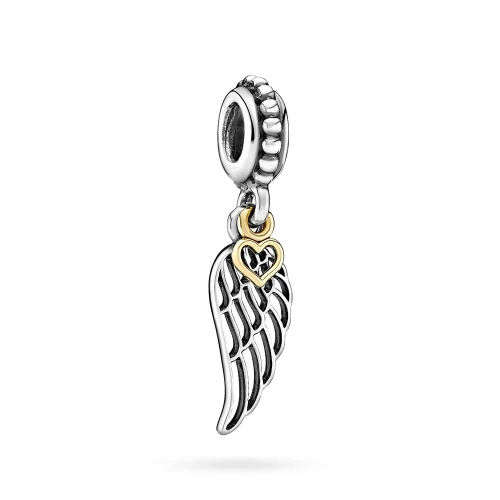 Srebrna zawieszka skrzydło serca Charms Z632-925-S marko