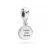 Srebrna zawieszka róża wiatrów masa perłowa Follow your dreams Charms Z643-925-S marko