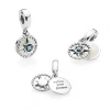 Srebrna zawieszka róża wiatrów masa perłowa Follow your dreams Charms Z643-925-S marko