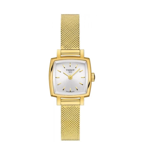Zegarek Tissot T0581093303100 Lovely Square mesh złocony