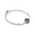 Srebrna zawieszka koralik kwiat Charms czerwone cyrkonie Z445-925-C MARKO
