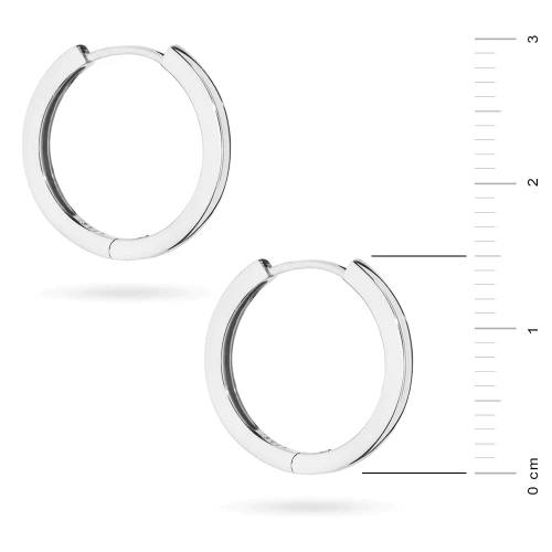 Srebrne kolczyki koła 15mm kwadratowy przekrój Supreni K1247-925-S marko