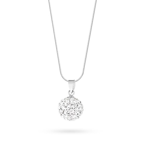 Naszyjnik Shamballa Swarovski zawieszka kulka 12mm łańcuszek Z431-925-L228 marko
