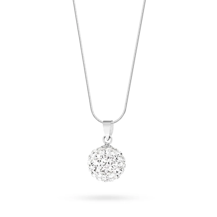 Naszyjnik Shamballa Swarovski zawieszka kulka 12mm łańcuszek Z431-925-L228 marko