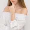 Złota bransoletka dziecięca prezent na Komunię Infano blaszka grawer BG026-585 marko