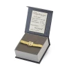 Pozłacana bransoletka Charms mesh z płaską zawieszką prezent Z182-B244-925-Z marko