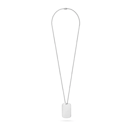 Srebrny nieśmiertelnik blaszka na łańcuszku 50cm kulka N064-925 marko
