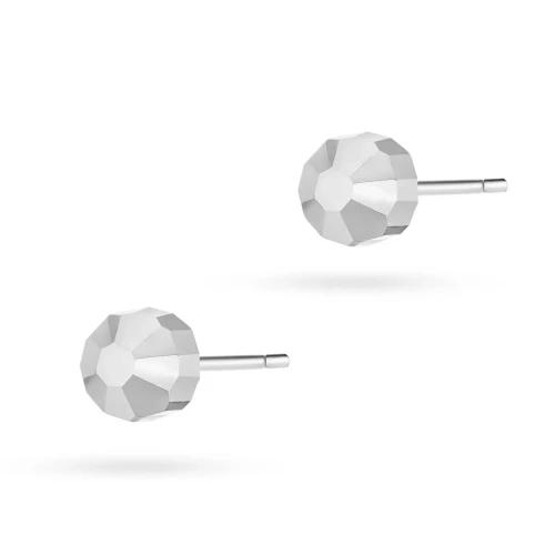 Srebrne kolczyki diamentowane błyszczące kuleczki 4mm Jeso Z1458-925-S marko