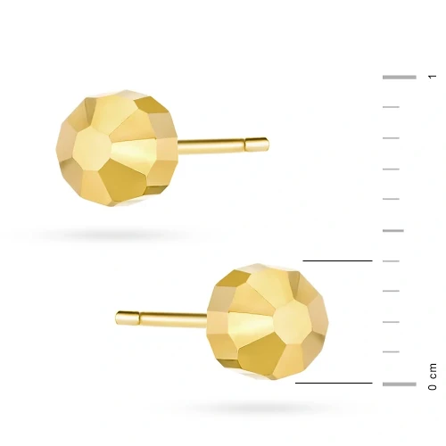 Pozłacane kolczyki diamentowane błyszczące kuleczki 4mm Jeso 
Z1458-925-Z marko